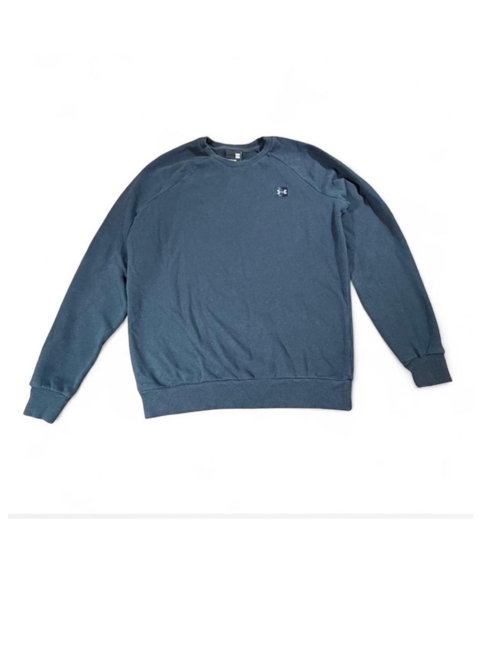 Under Armour Crewneck Sweatshirt Small Blue Athletic Pullover Logo